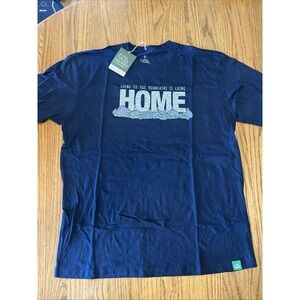 Wild Tribute Mens XL  National Park Blue T-Shirt With Logo Home